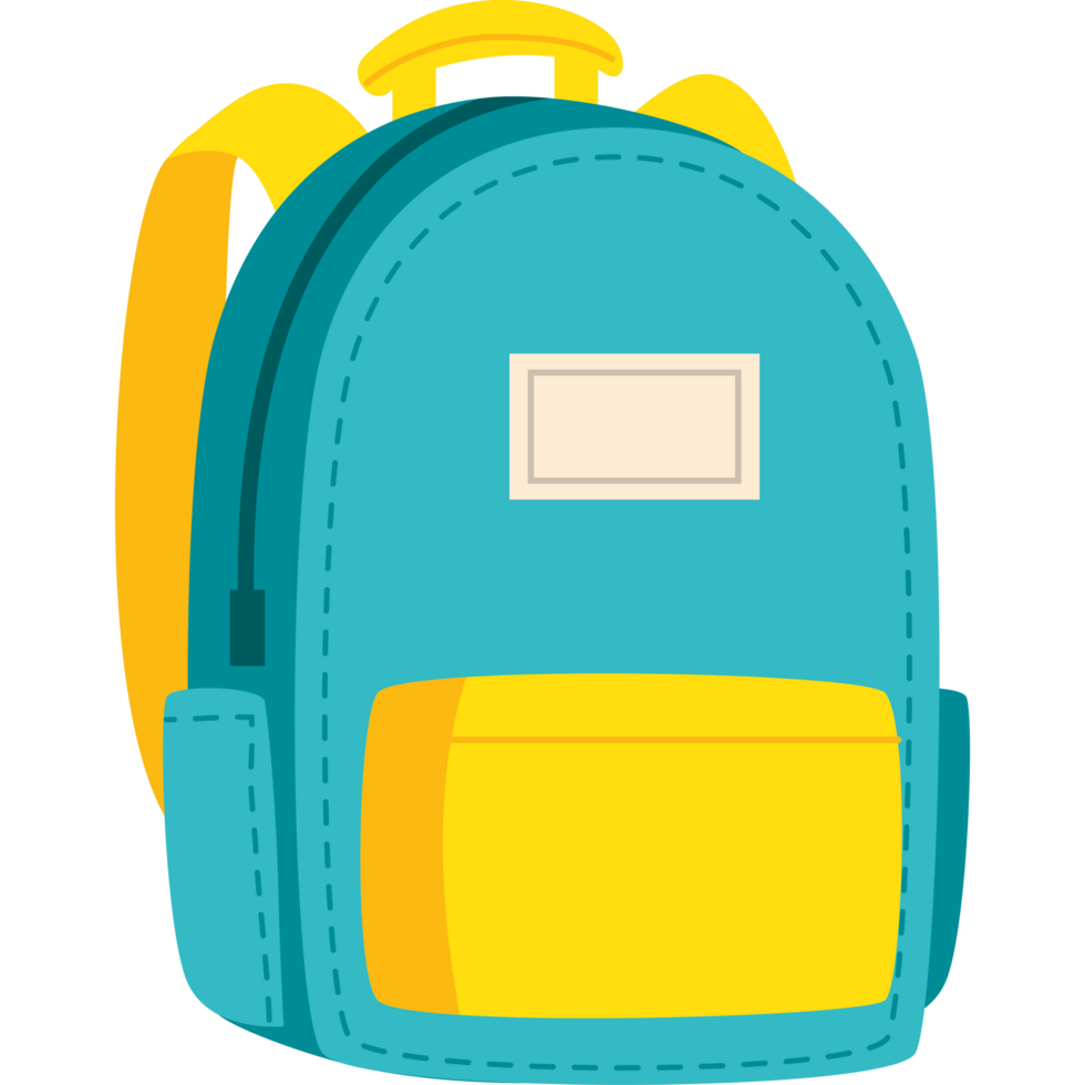 blue school bag equipment png