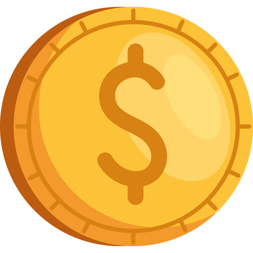 golden coin money dollar 24091877 PNG