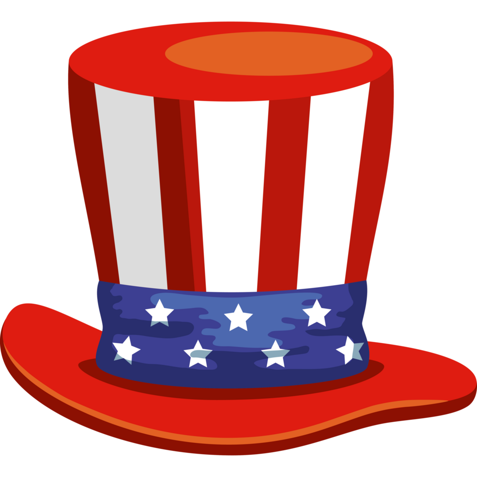 usa flag in tophat png