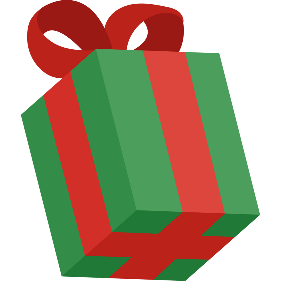 merry christmas green gift png
