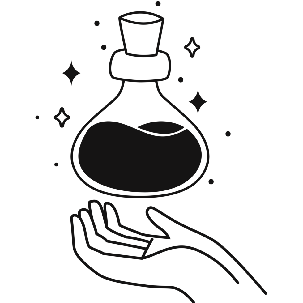 hand with esoteric potion png