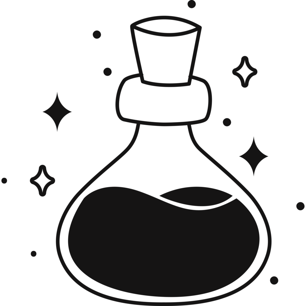 esoteric magic potion flask png