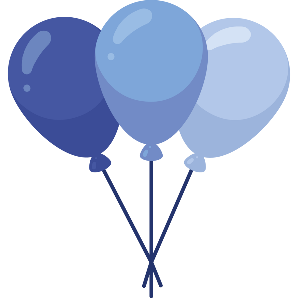 palloncini elio blu png