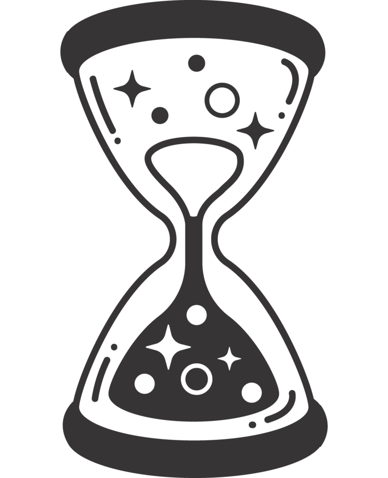 reloj de arena esotérico png