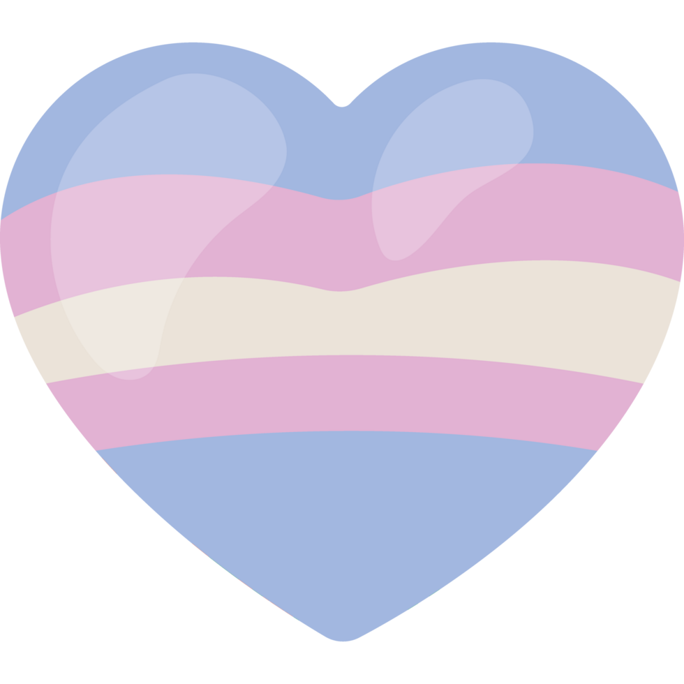 bigender flag in heart png