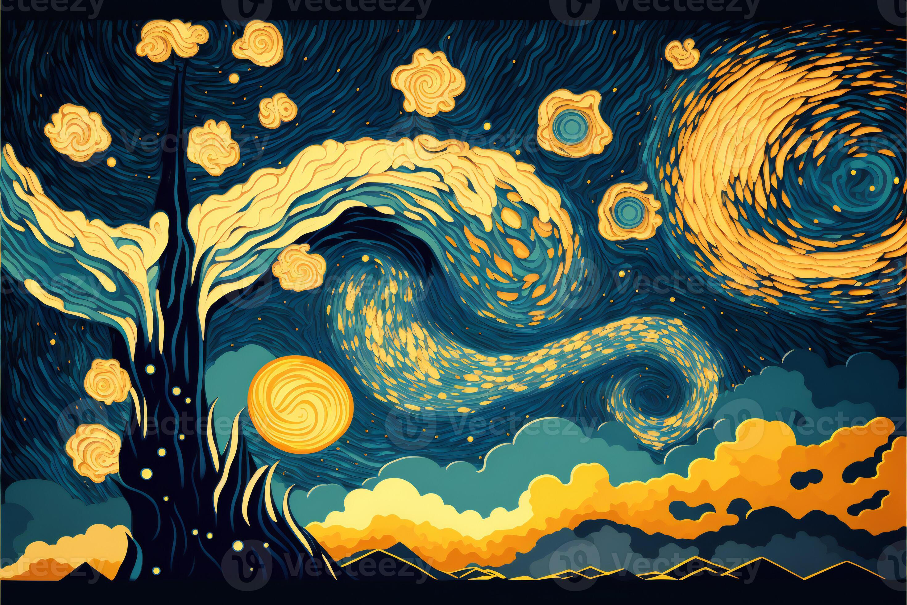 【テレビで話題】 Sun the with Sky Night Starry A Shining Clouds the Through アート・デザイン・音楽