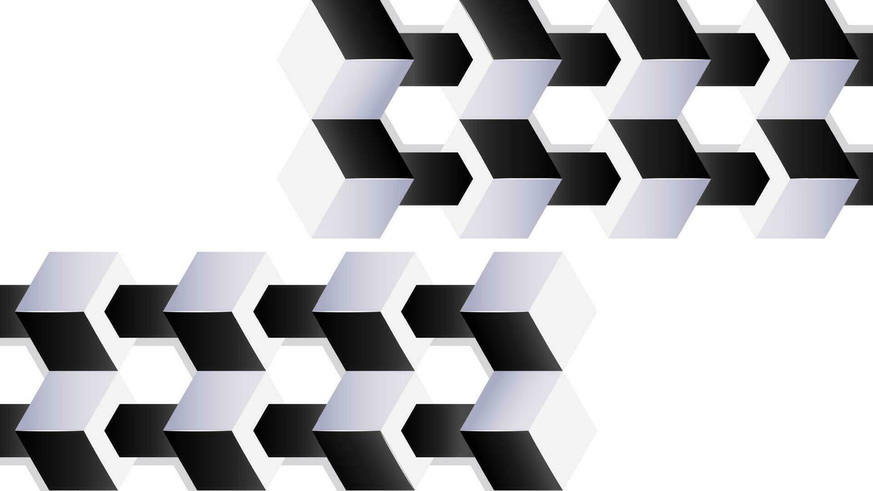 resumen negro y blanco polígono antecedentes diseño vector
