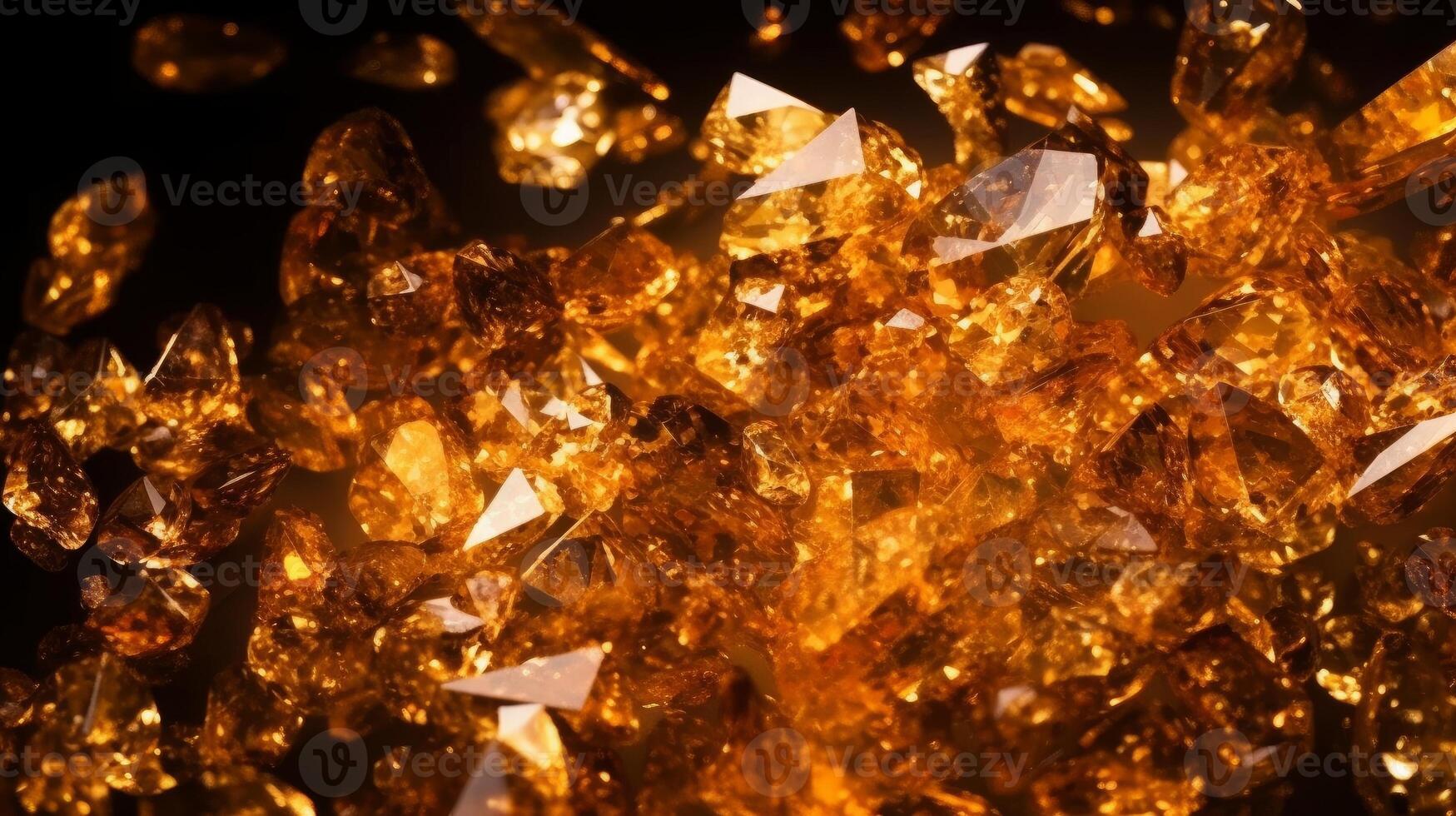 glowing topaz background with sparkles photo