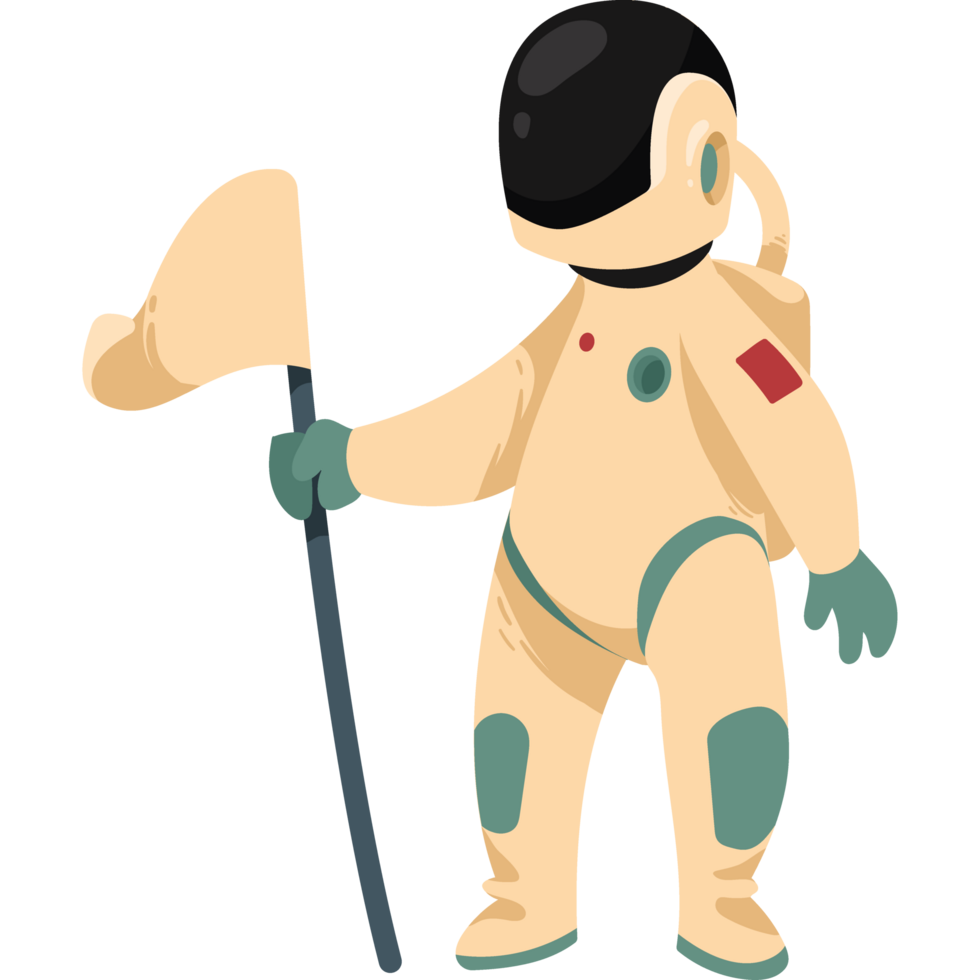 astronaut with flag png