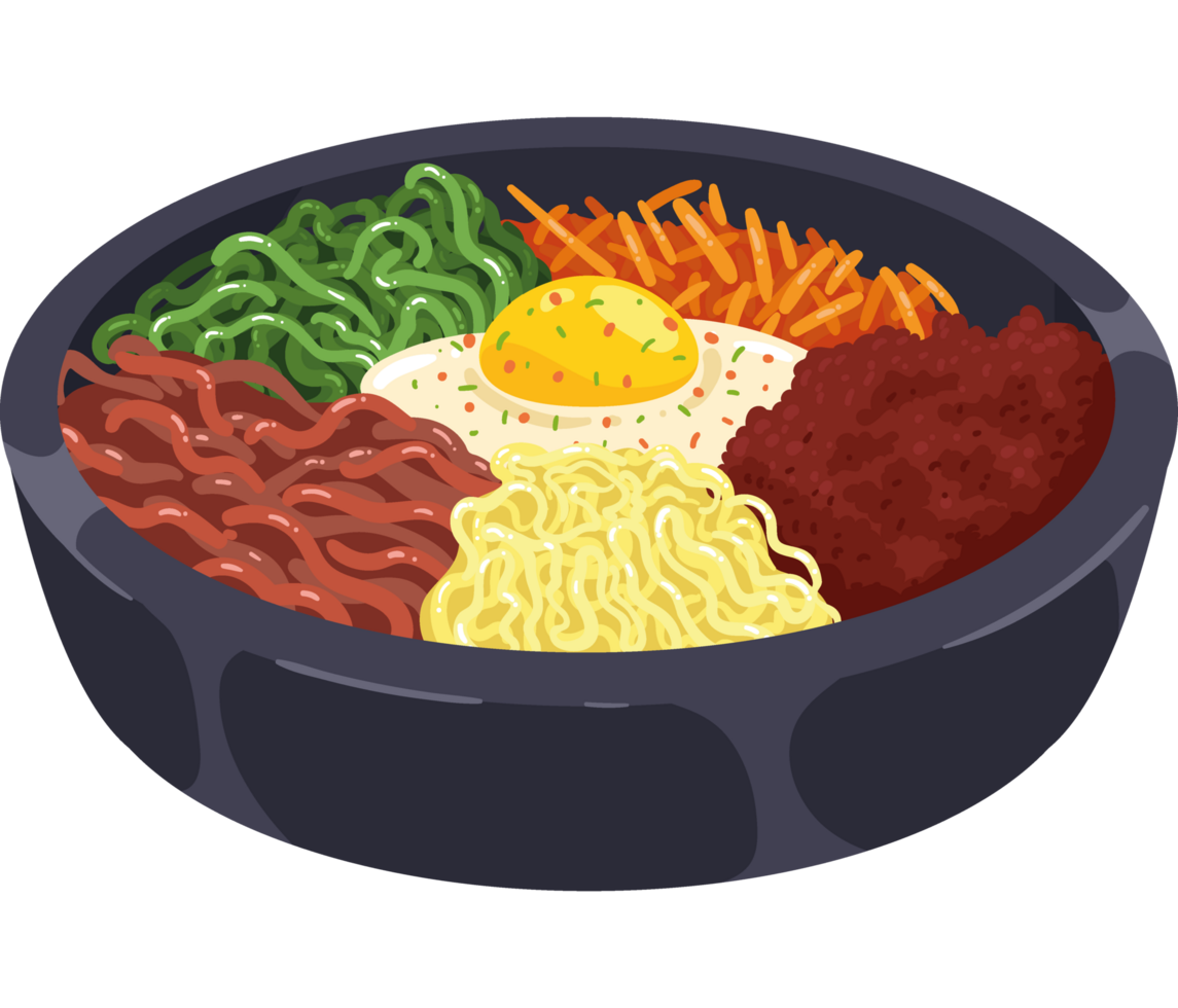 bibimbap korean food png