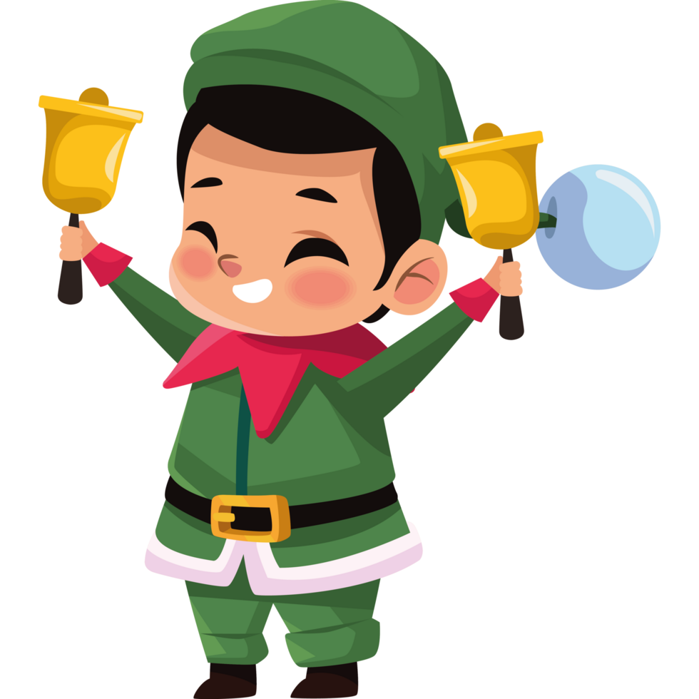 little elf with bells png