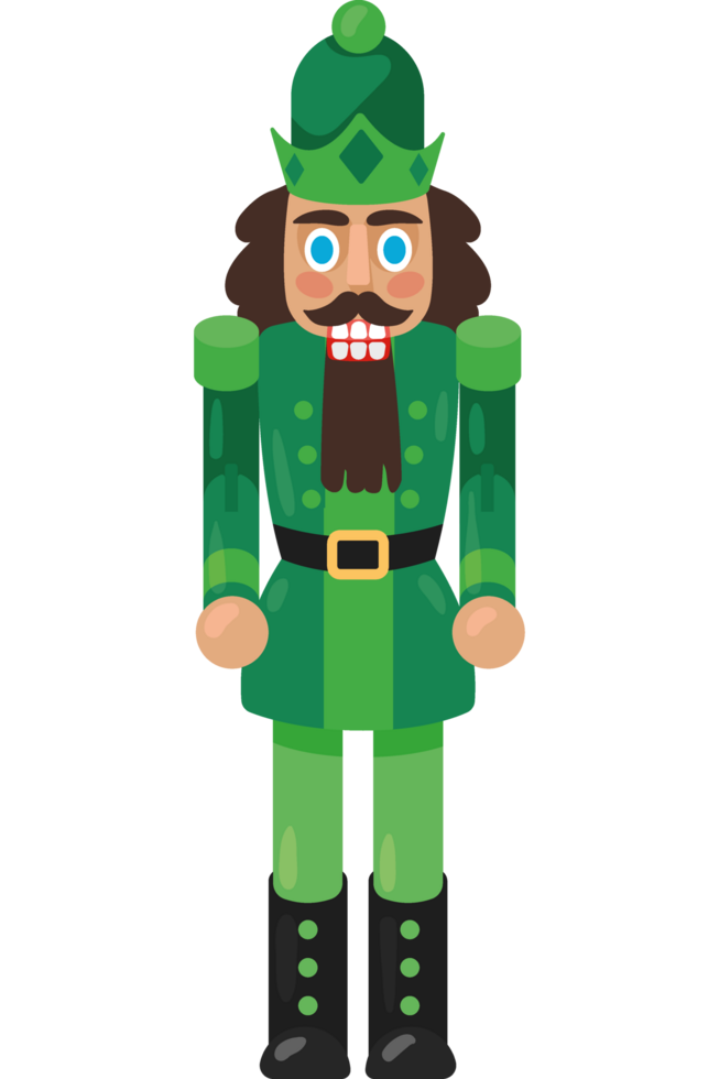 nutcracker soldier with green uniform png