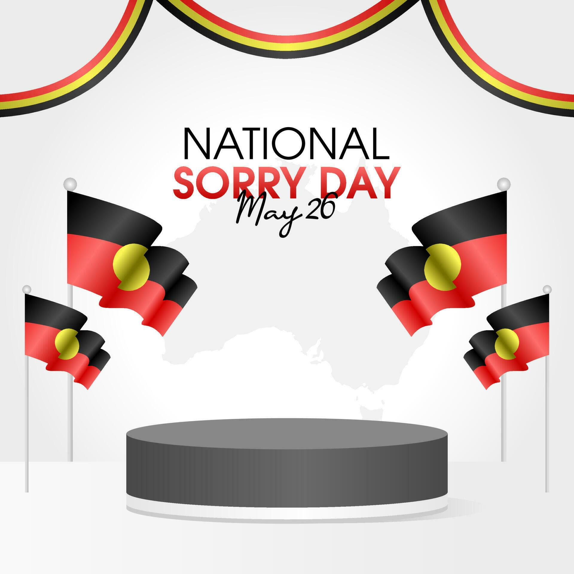 vector graphic of national sorry day