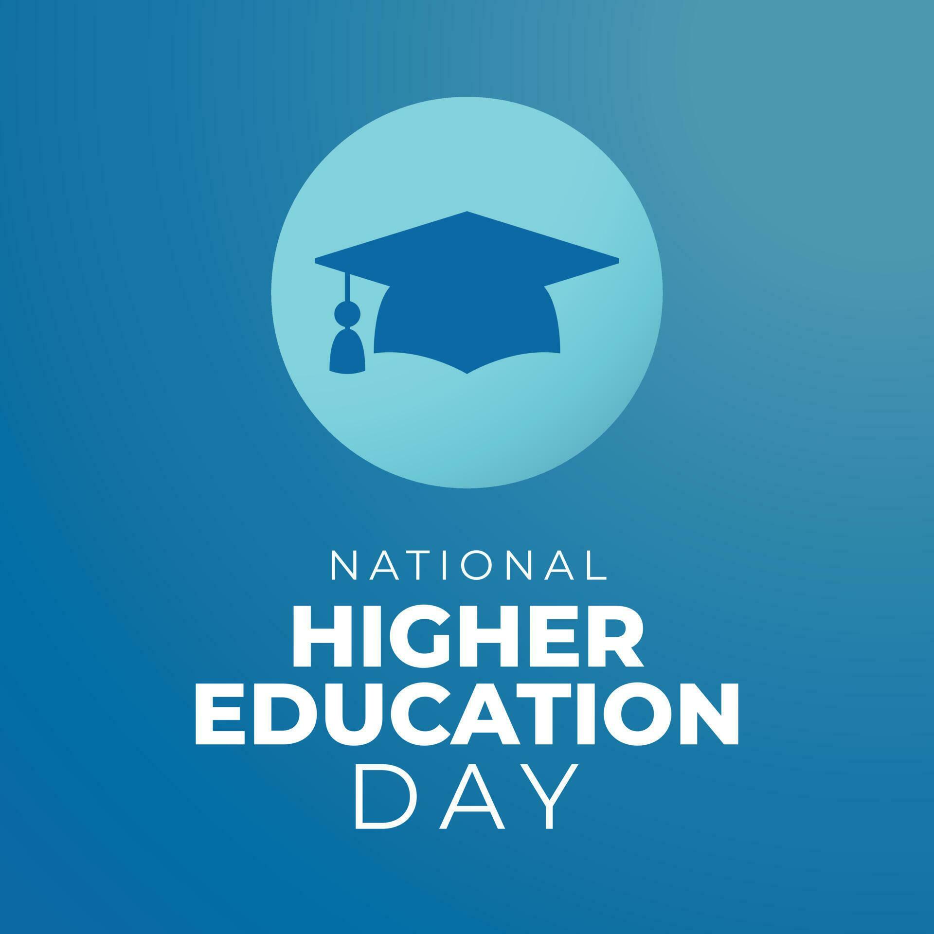 vector graphic of National Higher Education Day good for National