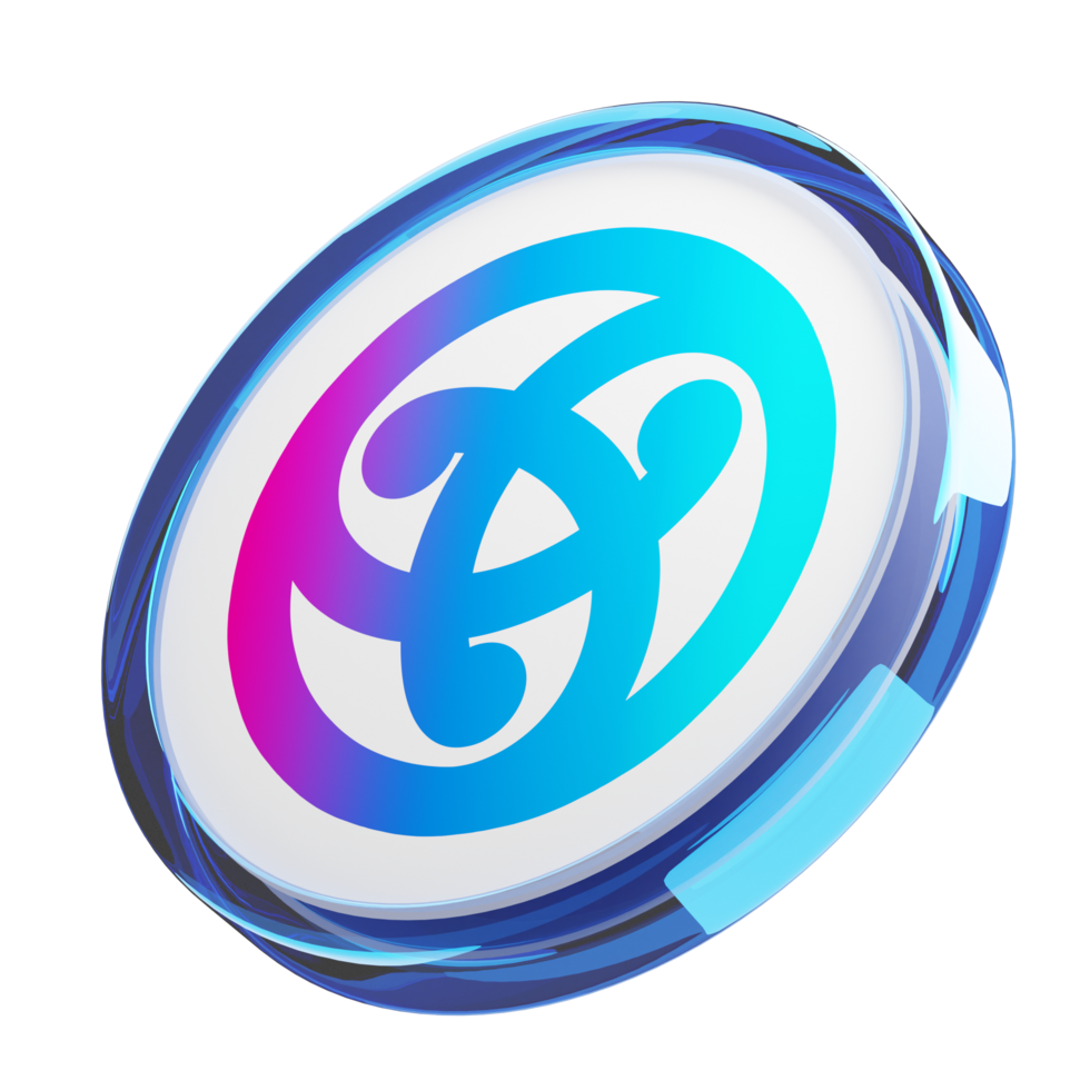 Astar ,ASTR0004 Glass Crypto Coin 3D Illustration png