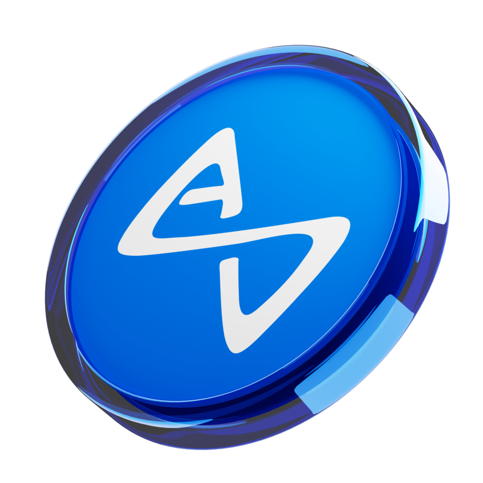 Axie Infinity ,AXS Glass Crypto Coin 3D Illustration png
