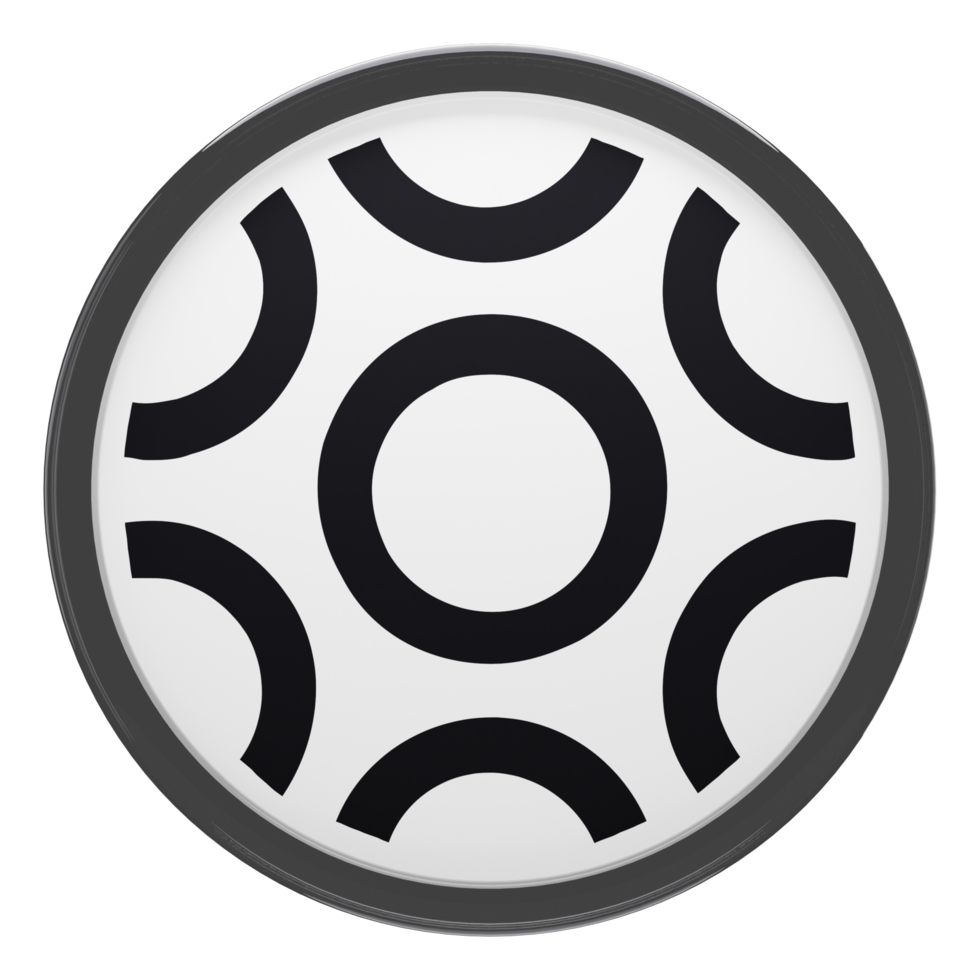 Braintrust ,BTRST Glass Crypto Coin 3D Illustration png