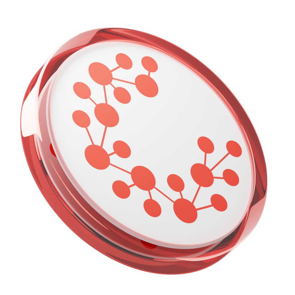 Casper ,CSPR Glass Crypto Coin 3D Illustration png