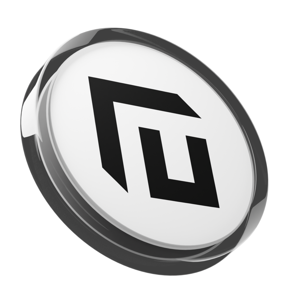 Conflux ,CFX Glass Crypto Coin 3D Illustration png