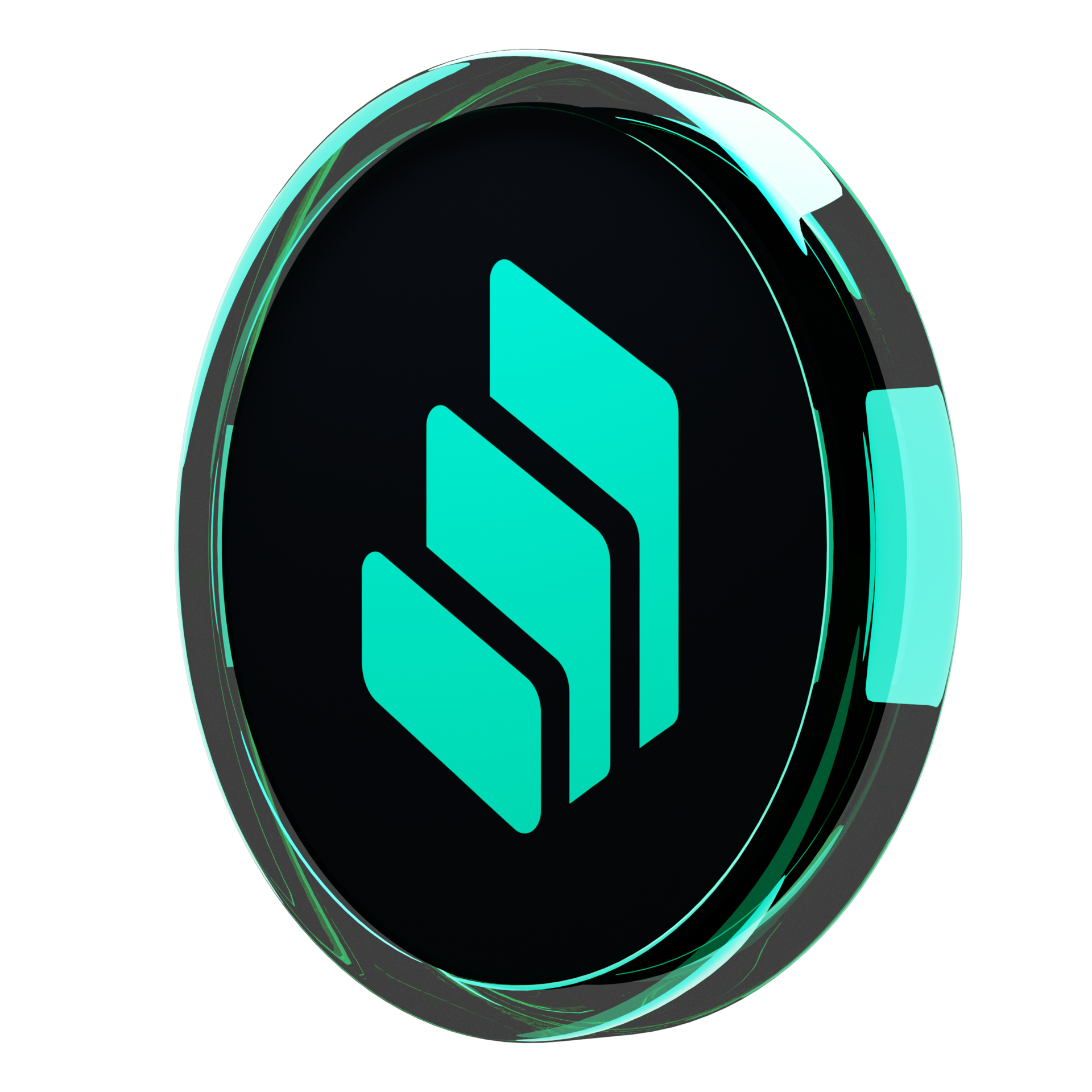 Compound Glass Crypto Coin 3D Illustration 24092774 PNG