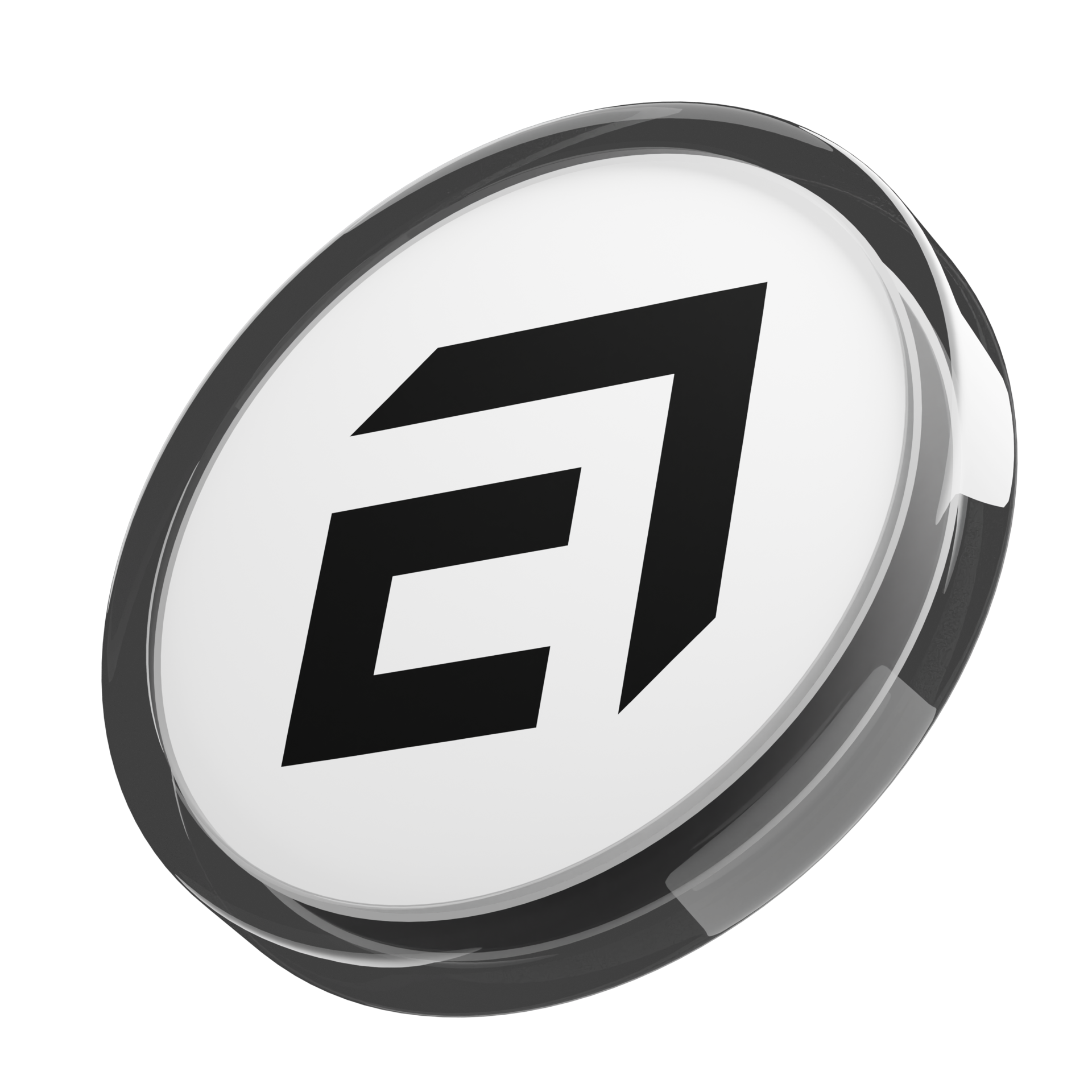 Conflux ,CFX Glass Crypto Coin 3D Illustration 24092775 PNG