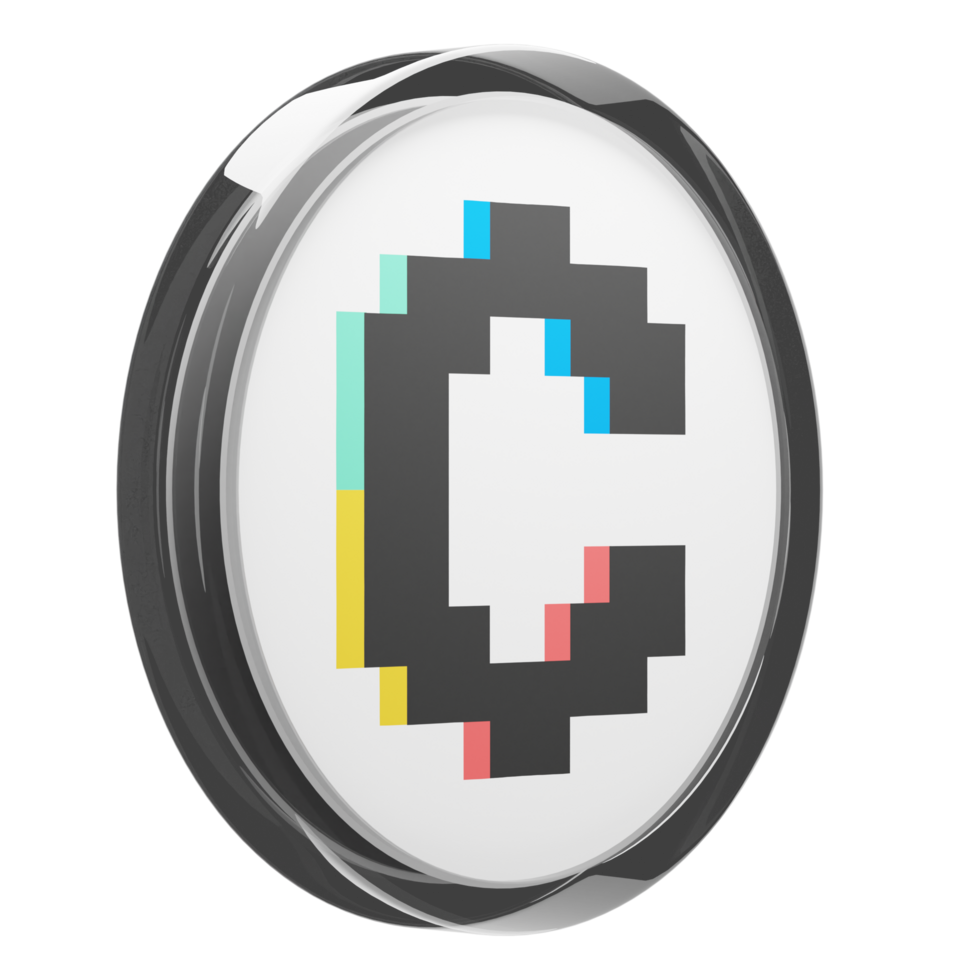 Convex Finance ,CVX Glass Crypto Coin 3D Illustration png