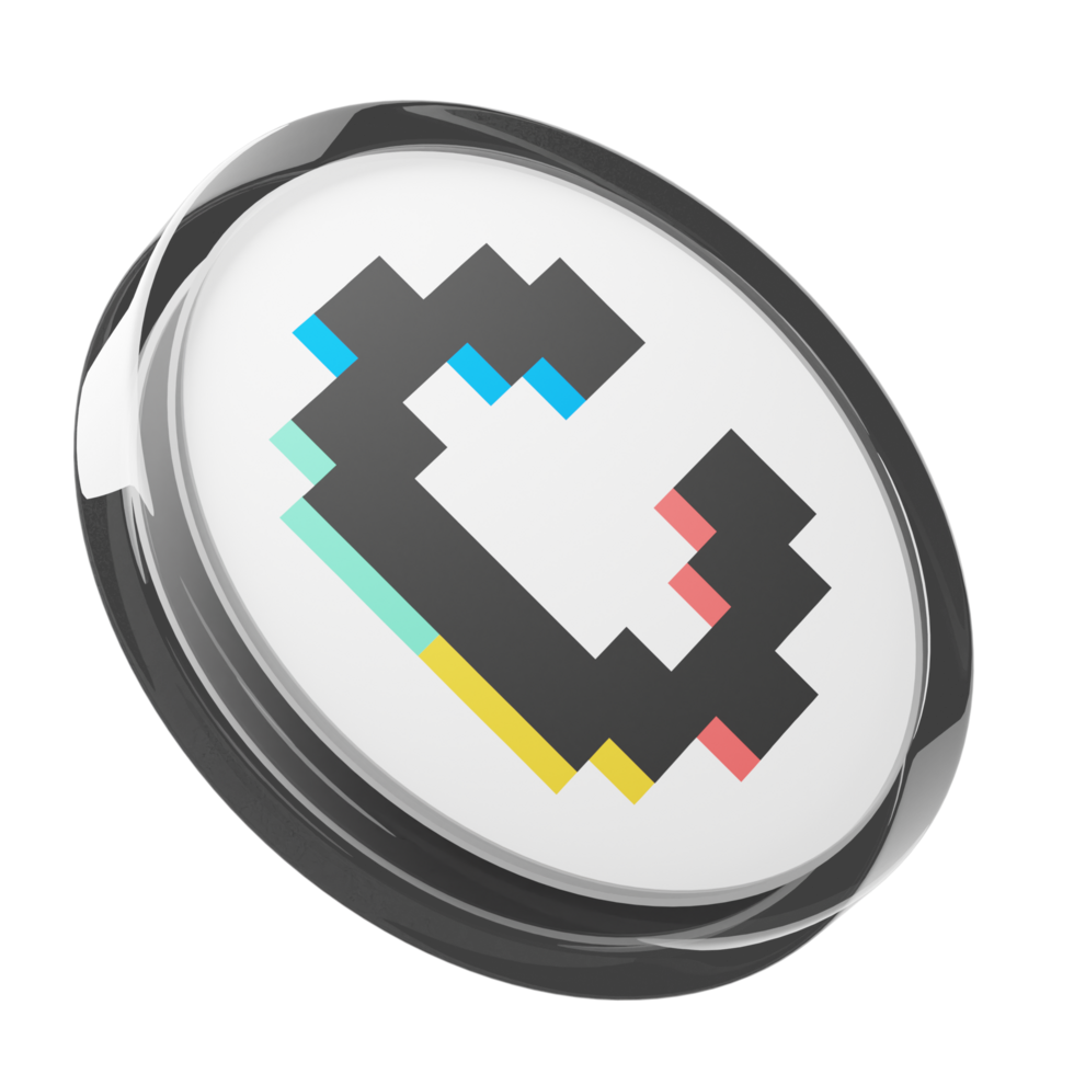 Convex Finance ,CVX Glass Crypto Coin 3D Illustration png