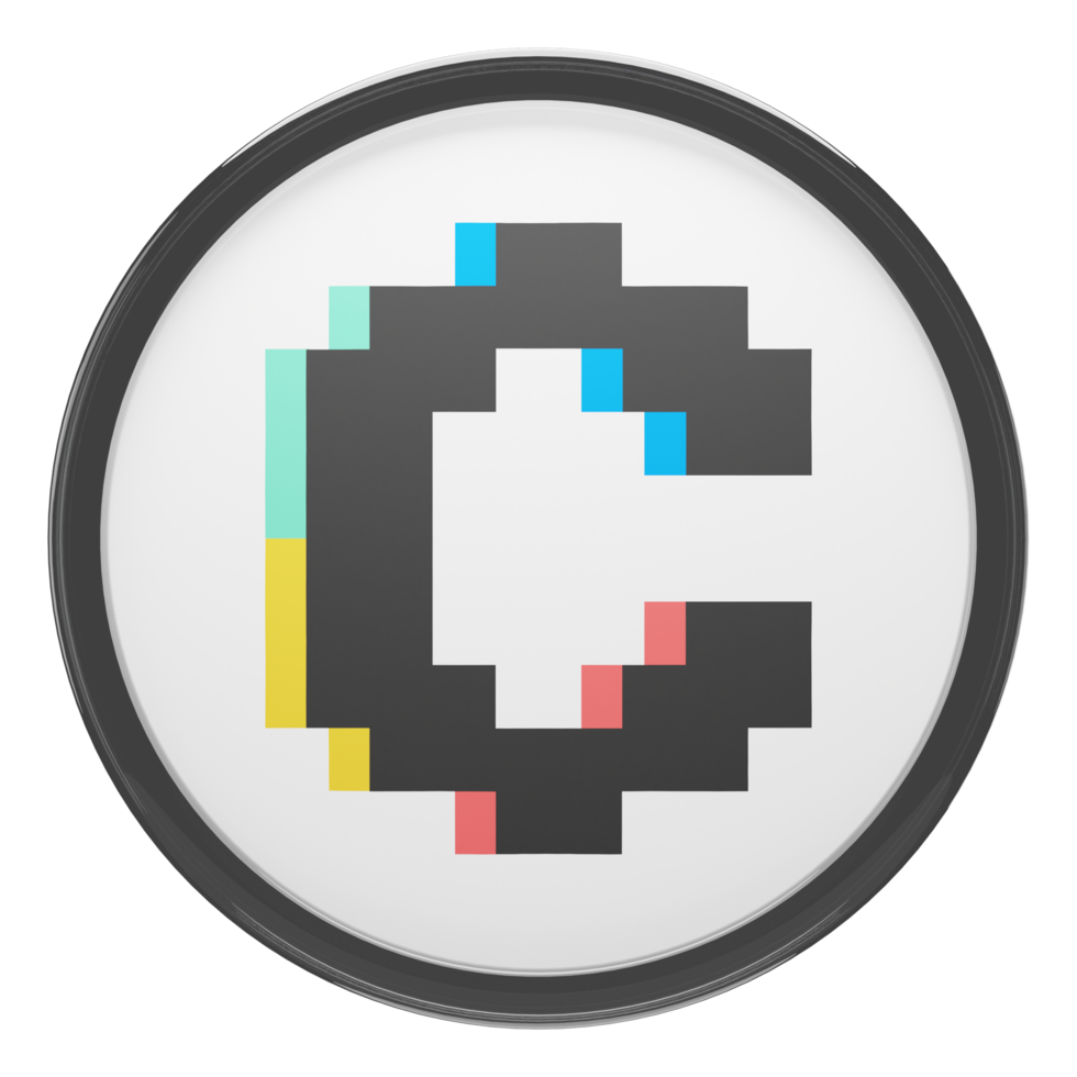 Convex Finance ,CVX Glass Crypto Coin 3D Illustration png