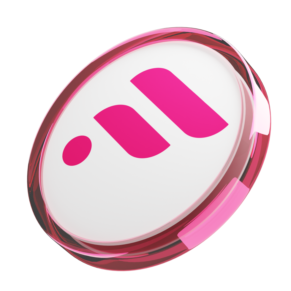 Flare ,FLR Glass Crypto Coin 3D Illustration 24092882 PNG