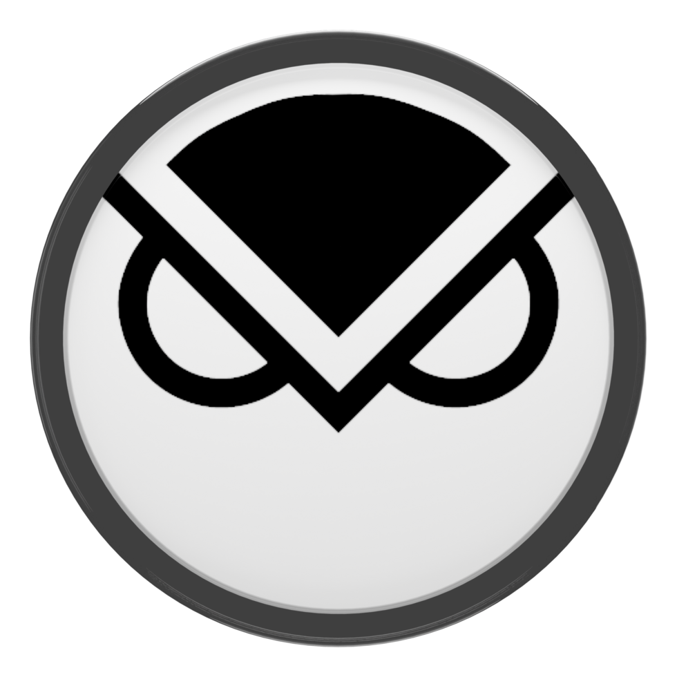 Gnosis ,GNO Glass Crypto Coin 3D Illustration png