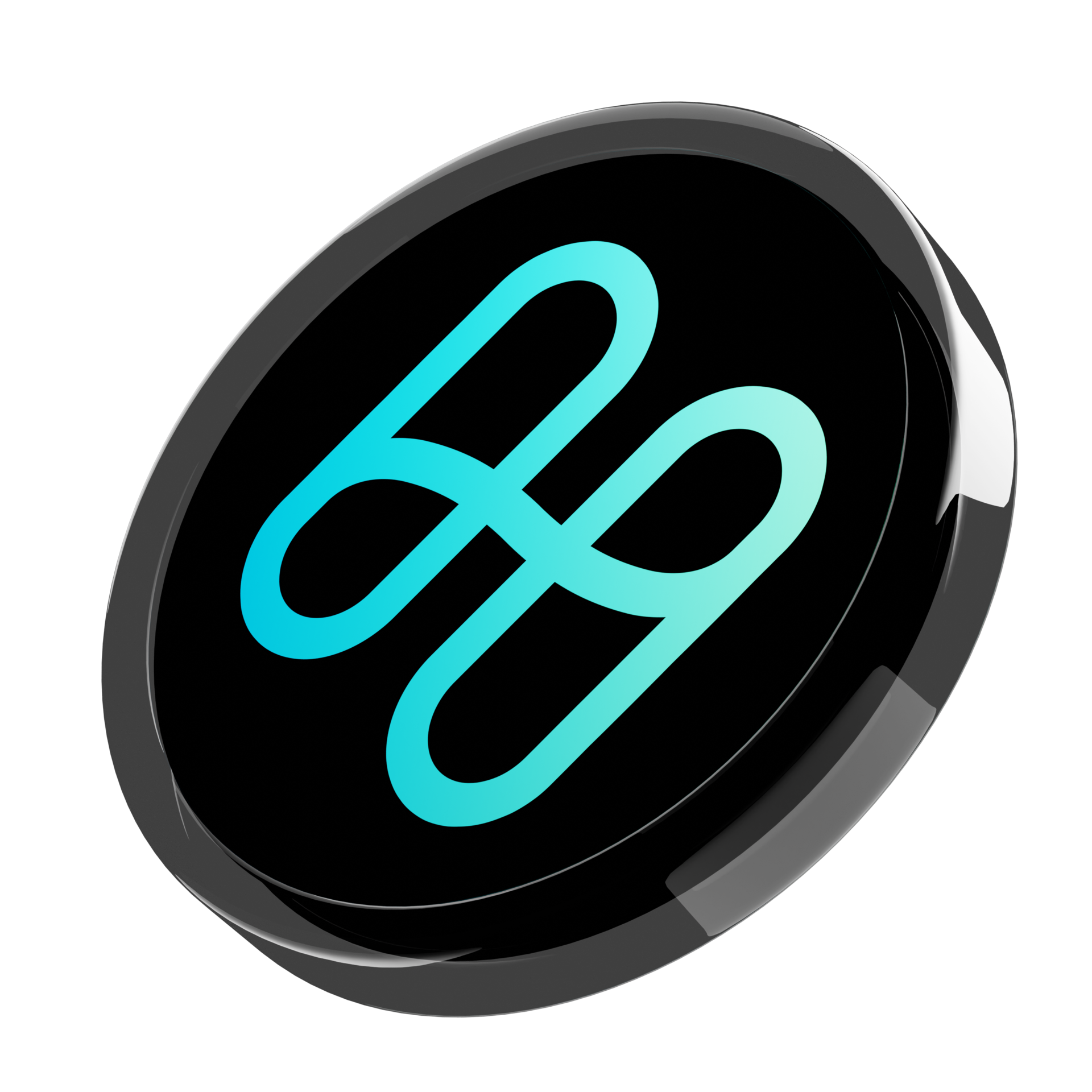 Harmony ,ONE Glass Crypto Coin 3D Illustration 24092933 PNG