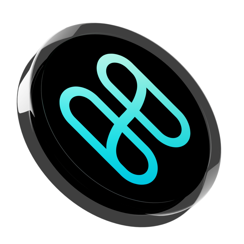 Harmony ,ONE Glass Crypto Coin 3D Illustration 24092934 PNG