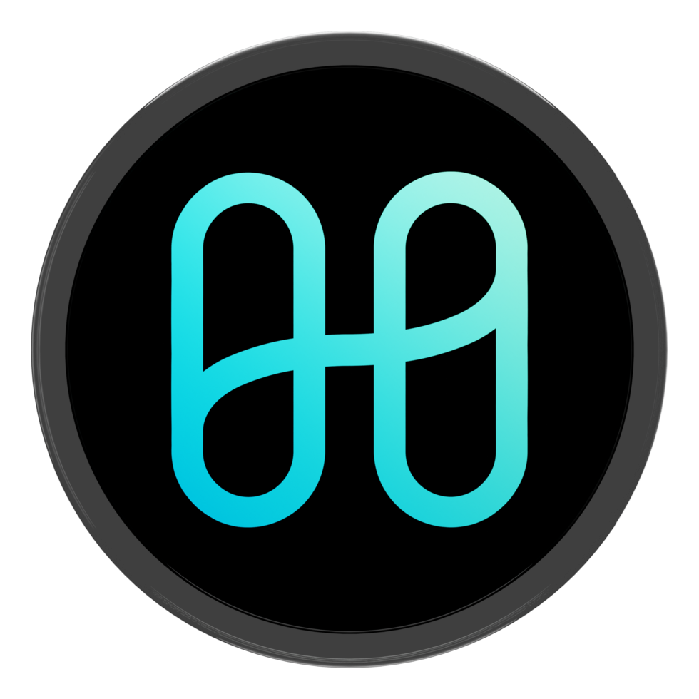 Harmony ,ONE Glass Crypto Coin 3D Illustration png