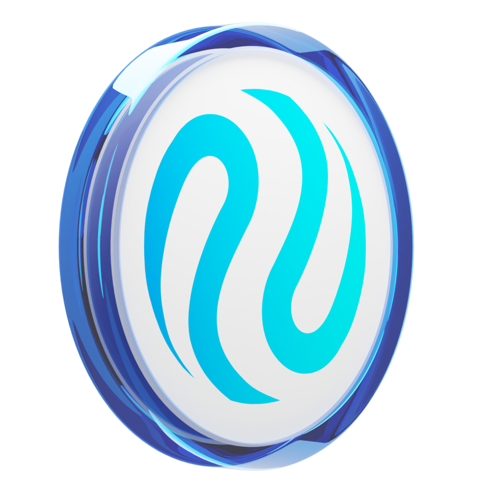 Injective ,INJ0002 Glass Crypto Coin 3D Illustration png