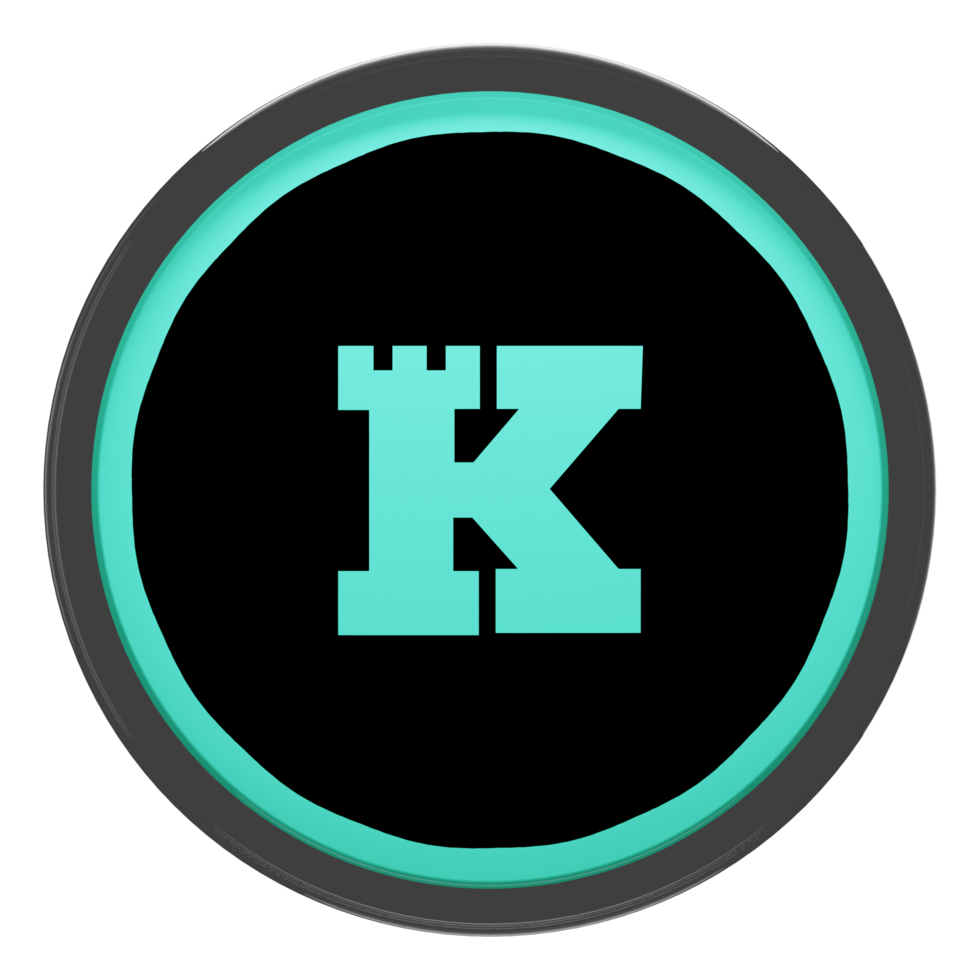 Keep Network ,KEEP Glass Crypto Coin 3D Illustration png
