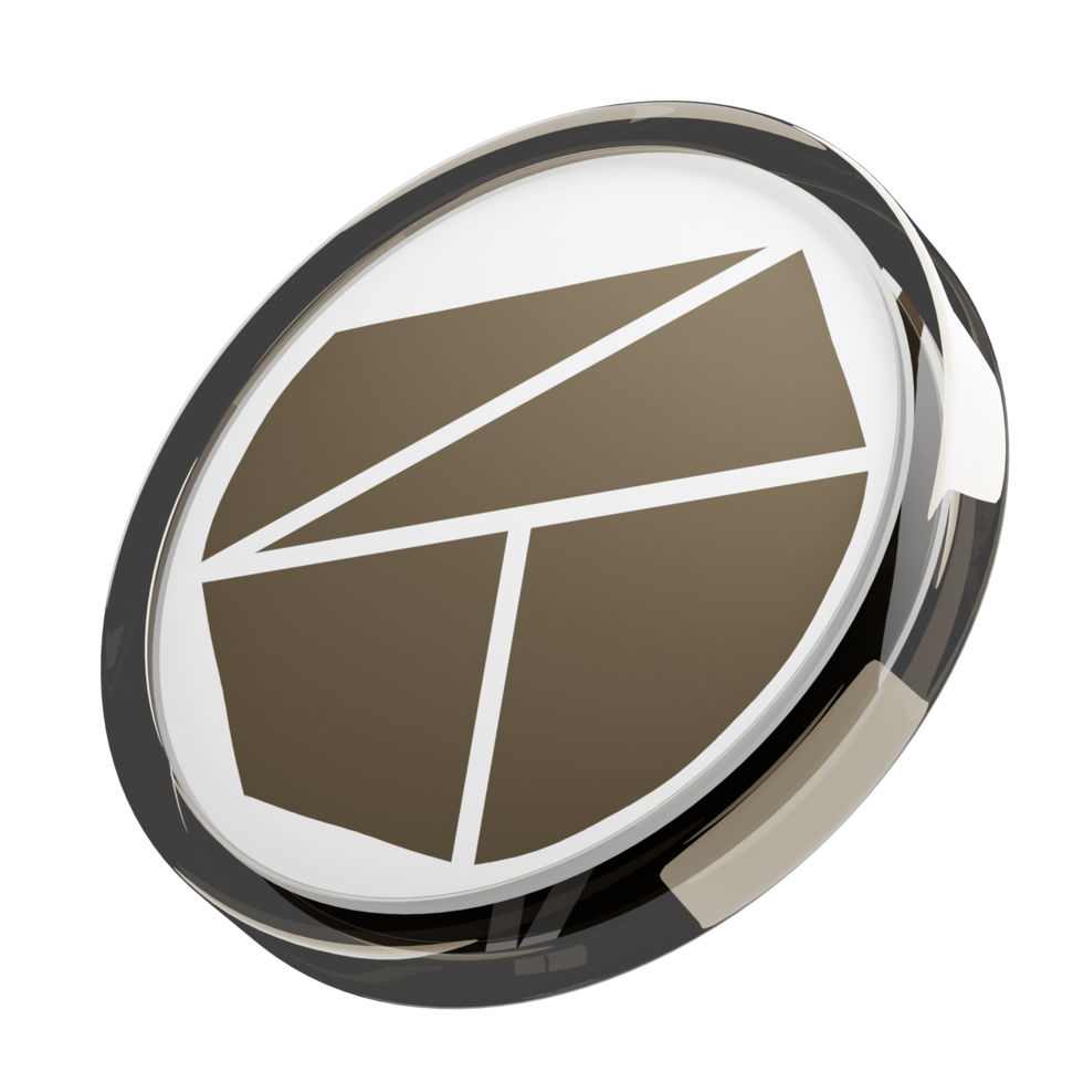 Klaytn ,KLAY Glass Crypto Coin 3D Illustration png
