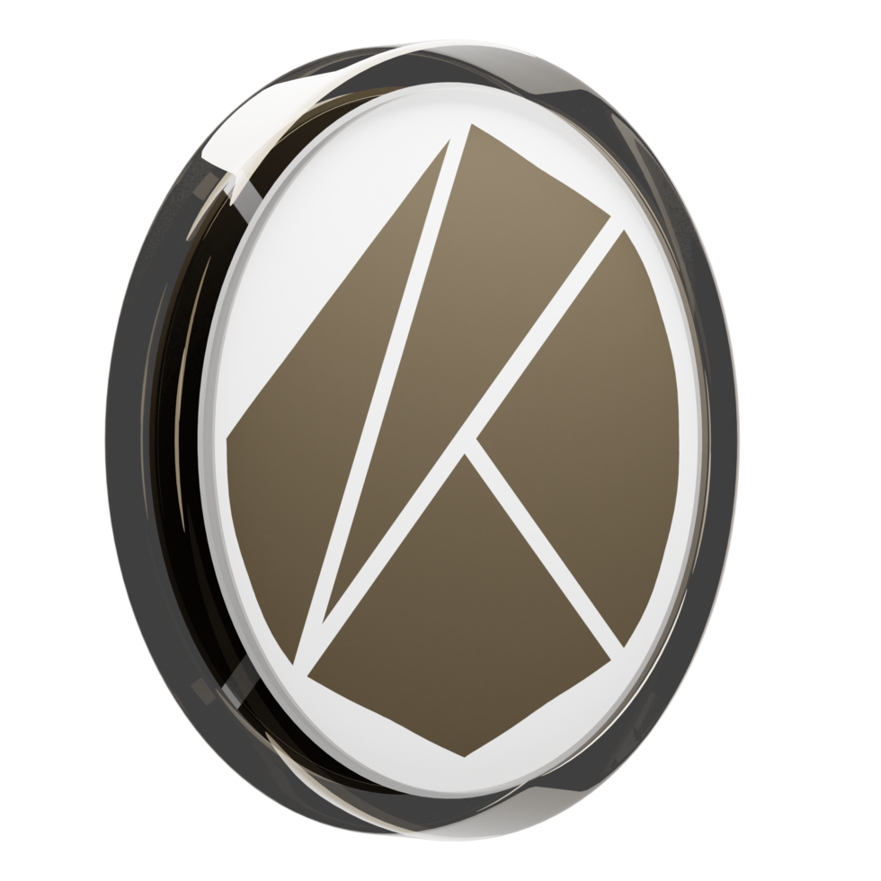 Klaytn ,KLAY Glass Crypto Coin 3D Illustration png