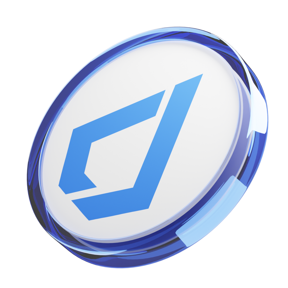 Lisk ,LSK Glass Crypto Coin 3D Illustration 24093061 PNG