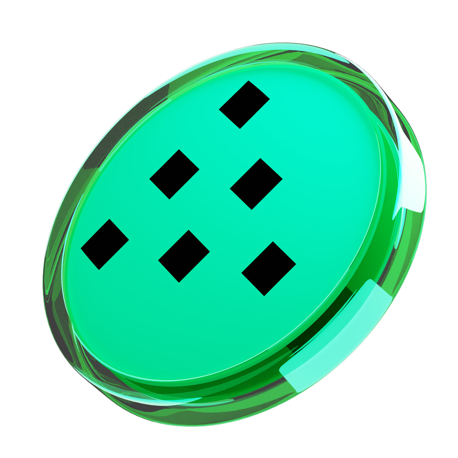 Livepeer ,LPT Glass Crypto Coin 3D Illustration 24093063 PNG