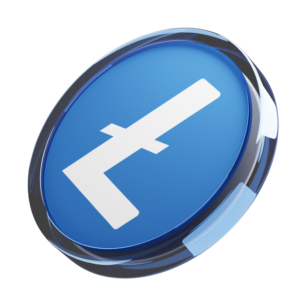Litecoin ,LTC Glass Crypto Coin 3D Illustration png