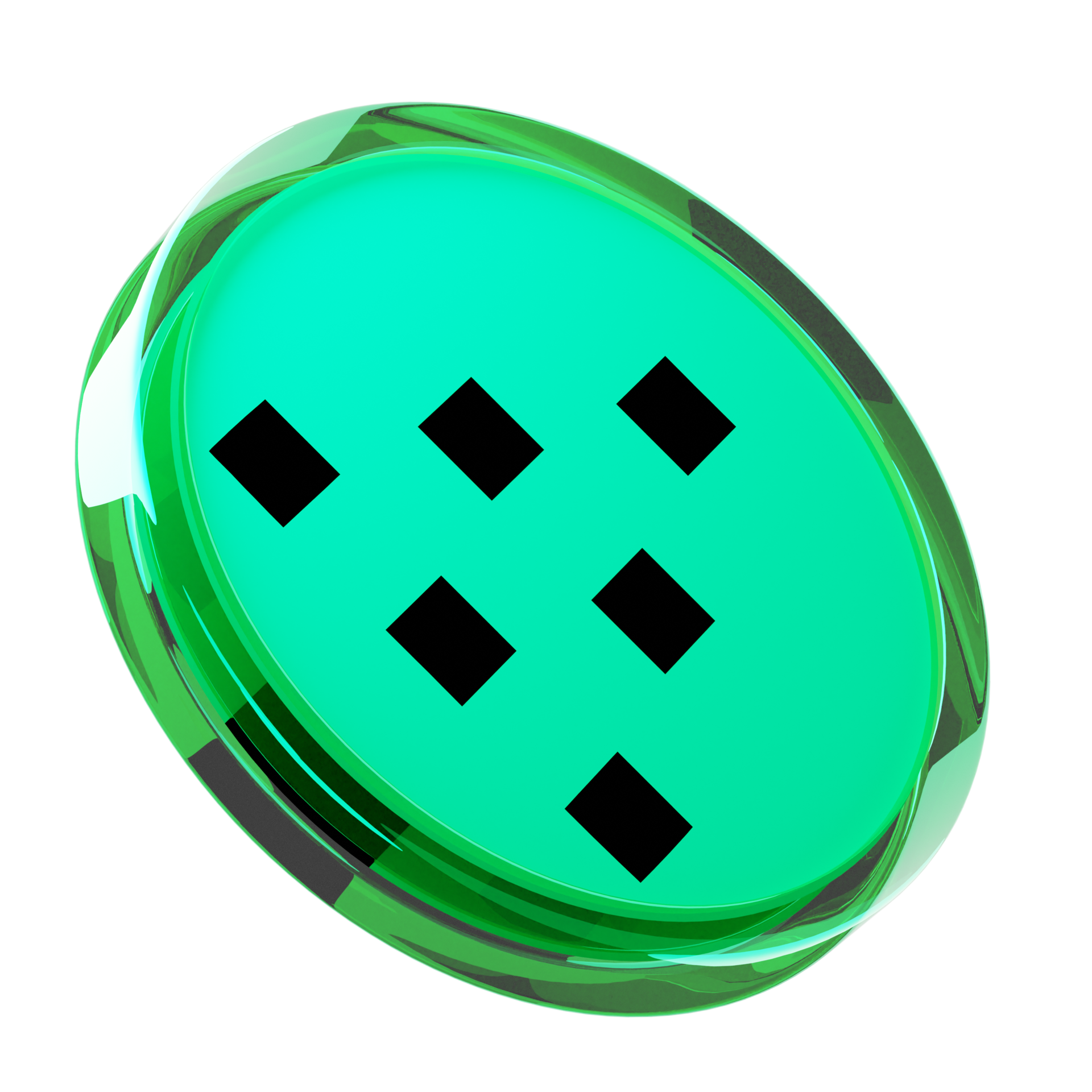 Livepeer ,LPT Glass Crypto Coin 3D Illustration 24093068 PNG