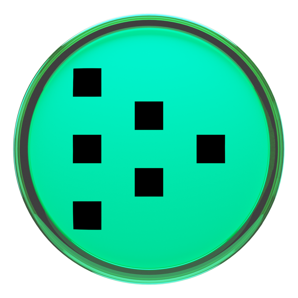 Livepeer ,LPT Glass Crypto Coin 3D Illustration png