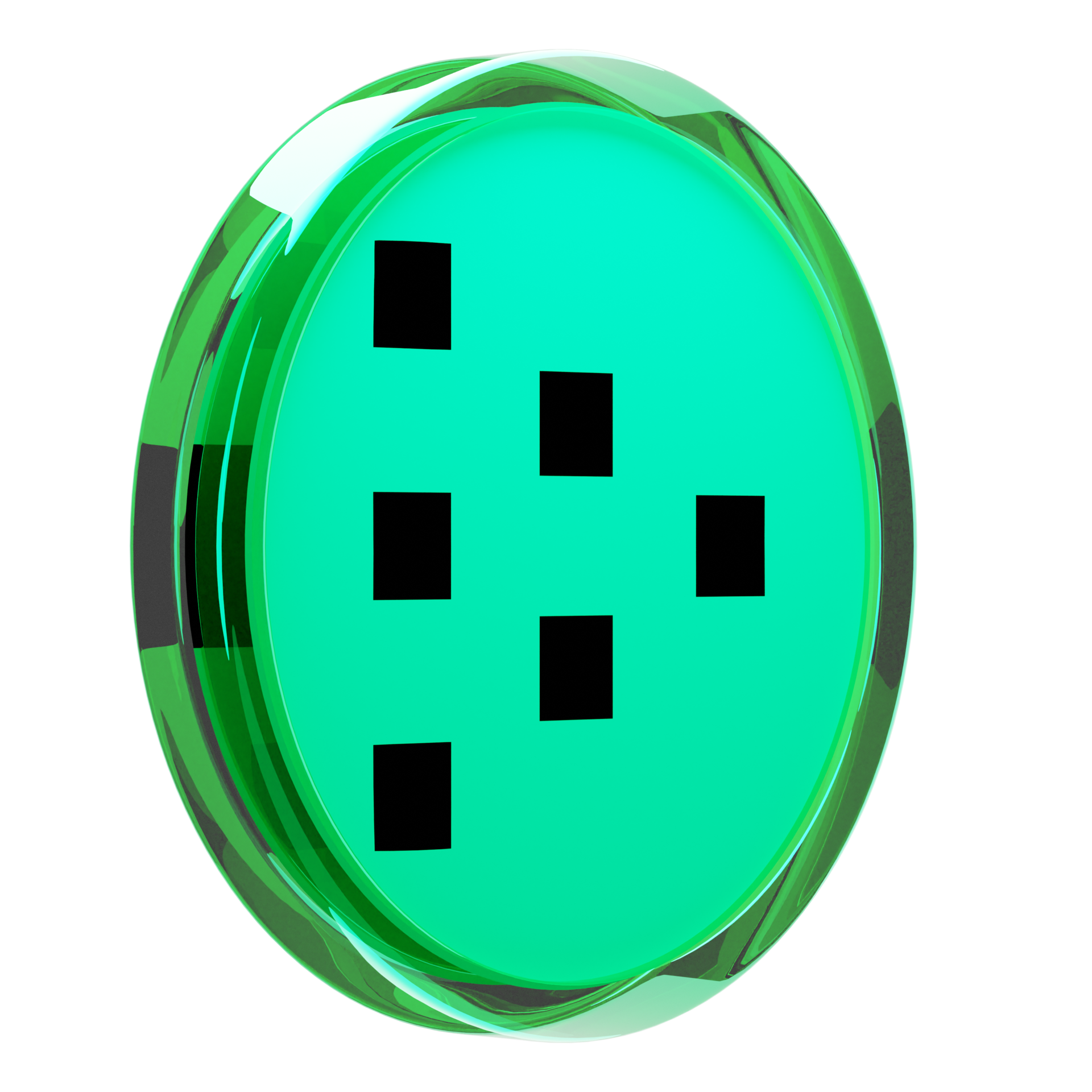 Livepeer ,LPT Glass Crypto Coin 3D Illustration 24093070 PNG