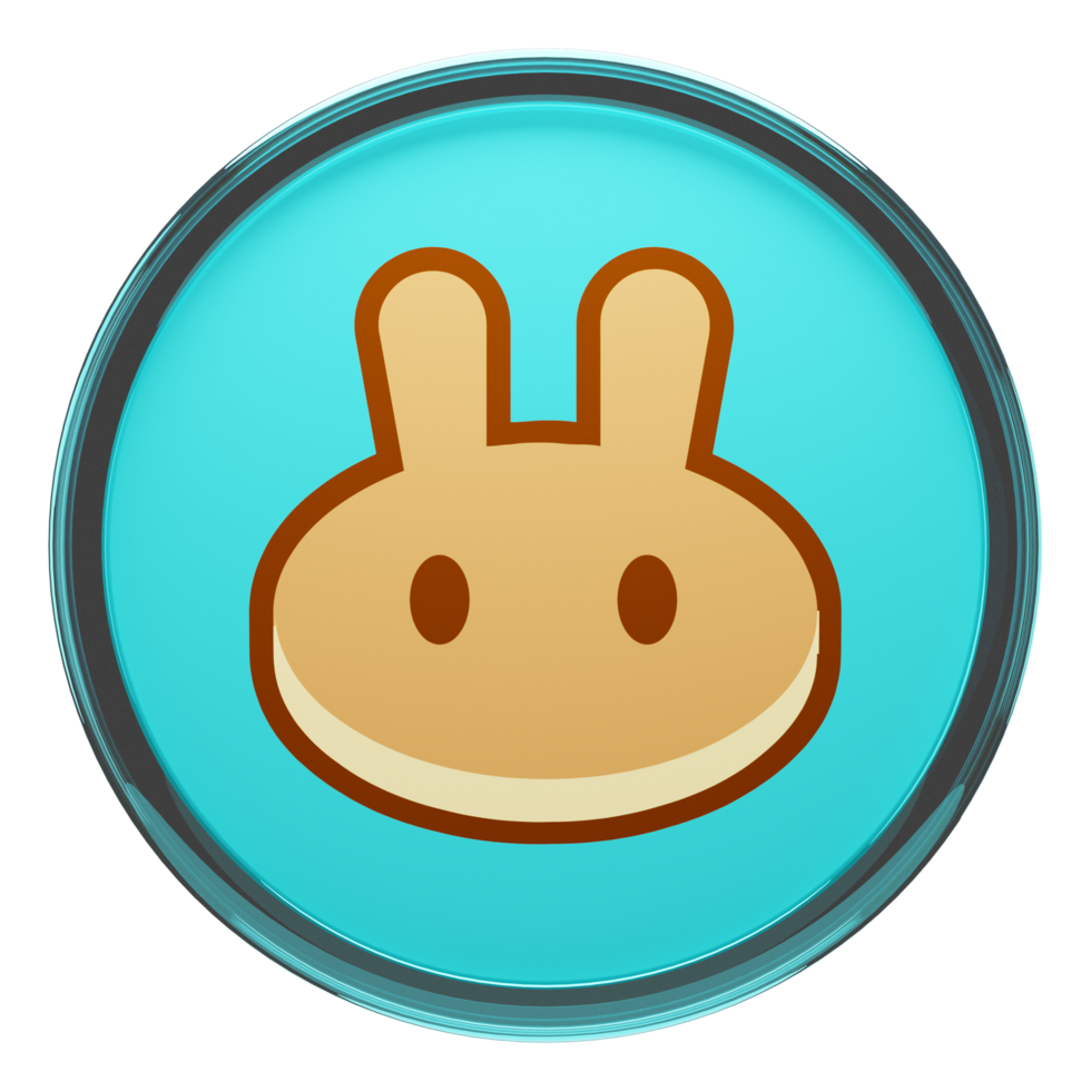 PancakeSwap ,CAKE Glass Crypto Coin 3D Illustration 24093216 PNG