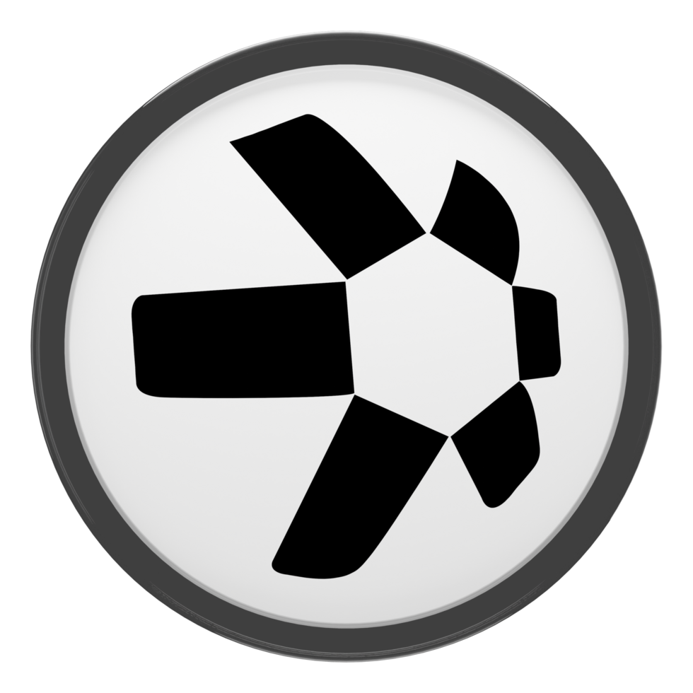 Quant ,QNT Glass Crypto Coin 3D Illustration png