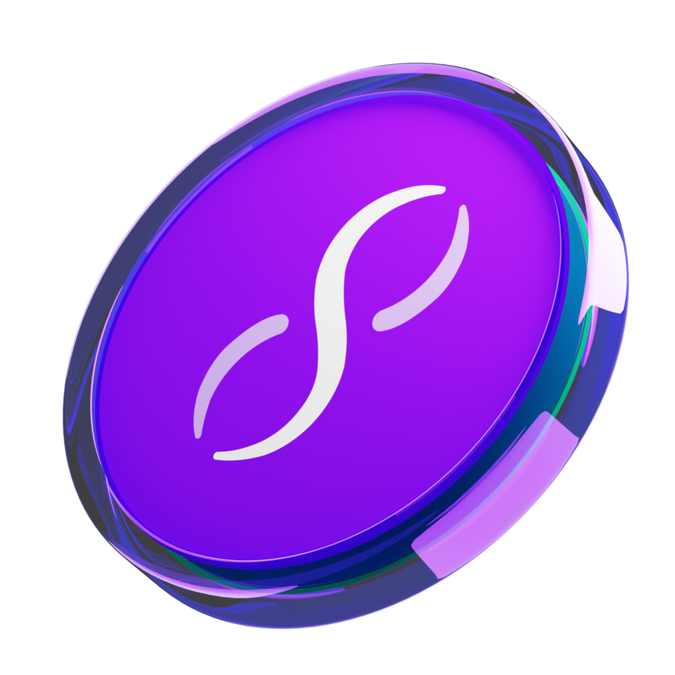 SingularityNET ,AGIX Glass Crypto Coin 3D Illustration png
