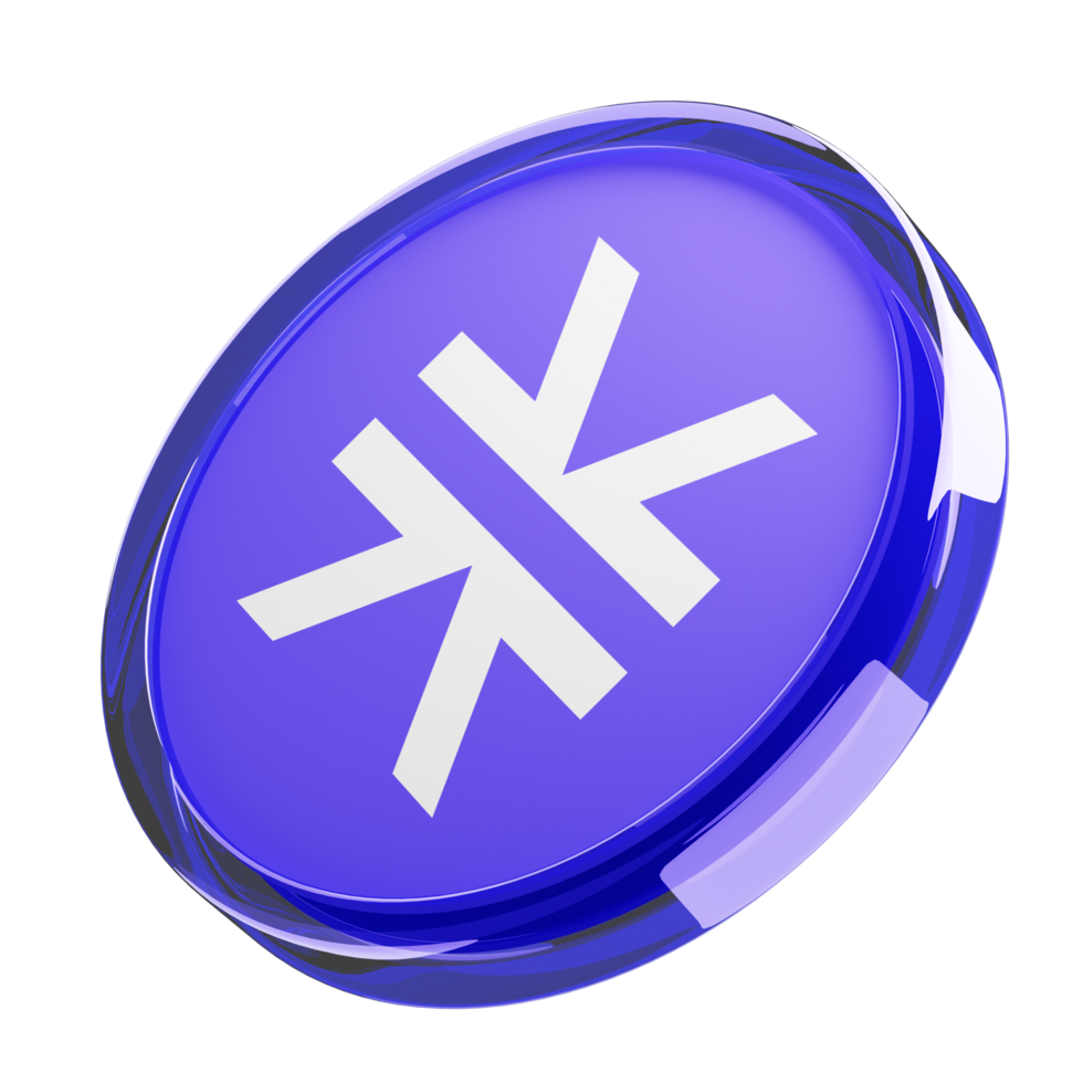 Stacks ,STX Glass Crypto Coin 3D Illustration png