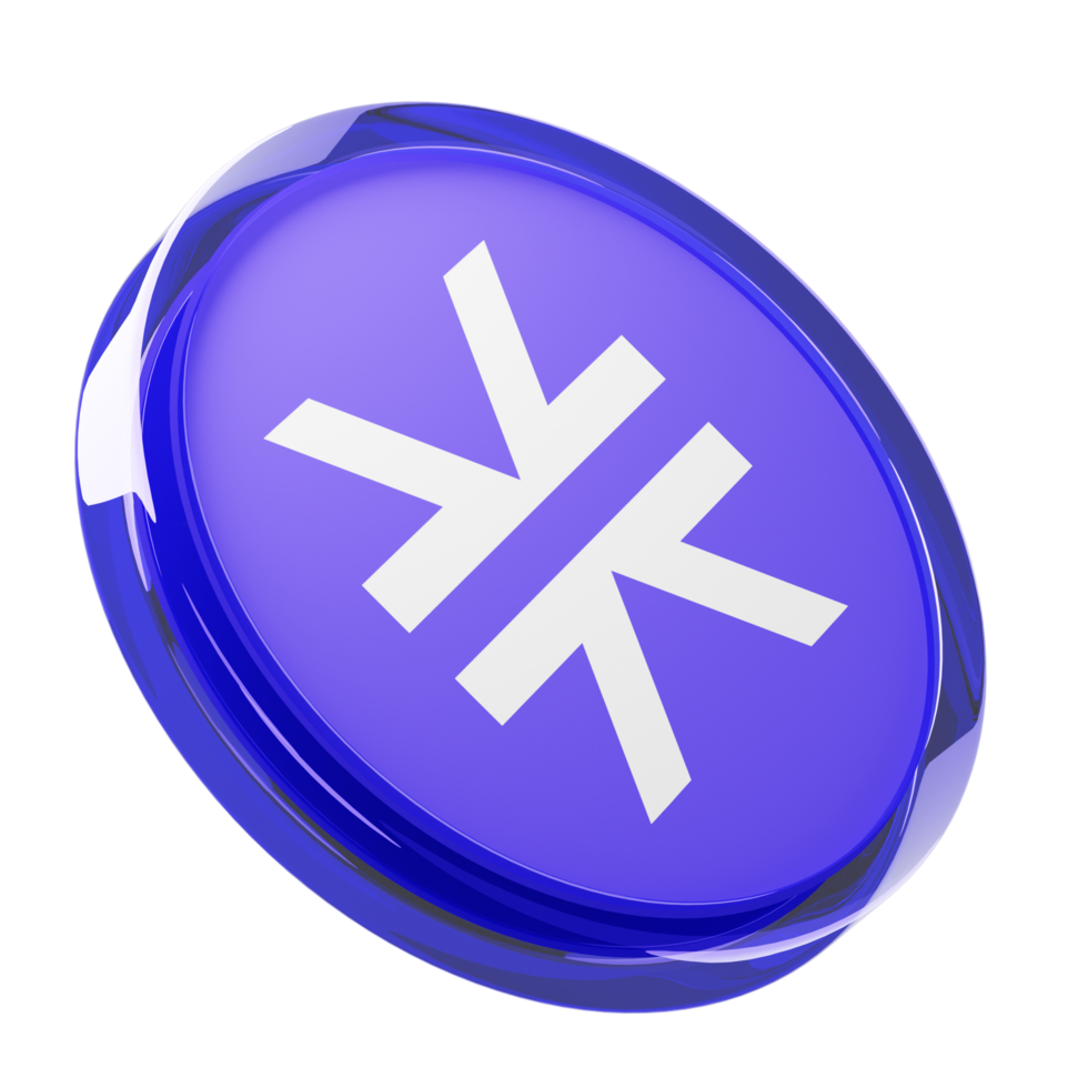 Stacks ,STX Glass Crypto Coin 3D Illustration png