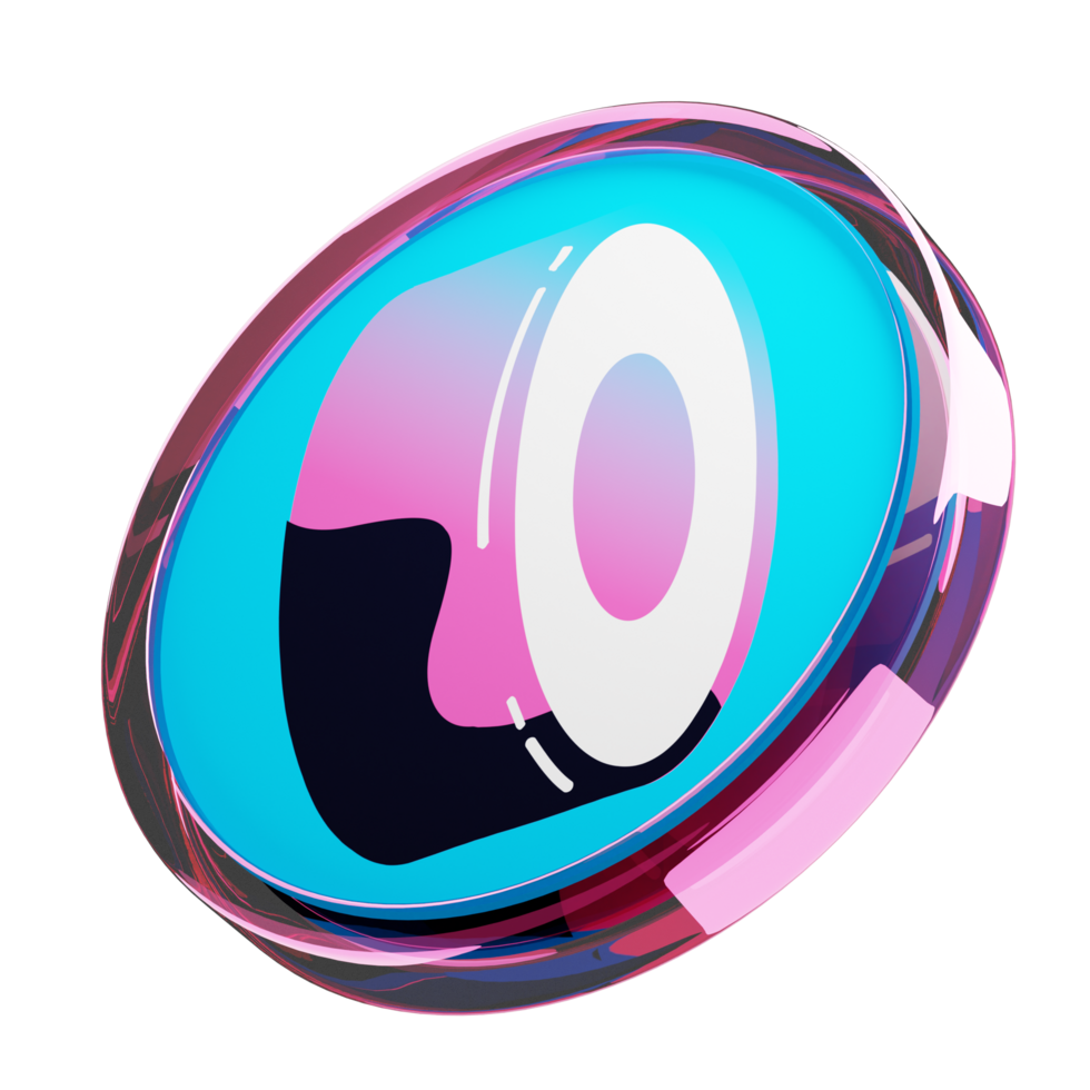 SushiSwap ,SUSHI Glass Crypto Coin 3D Illustration png