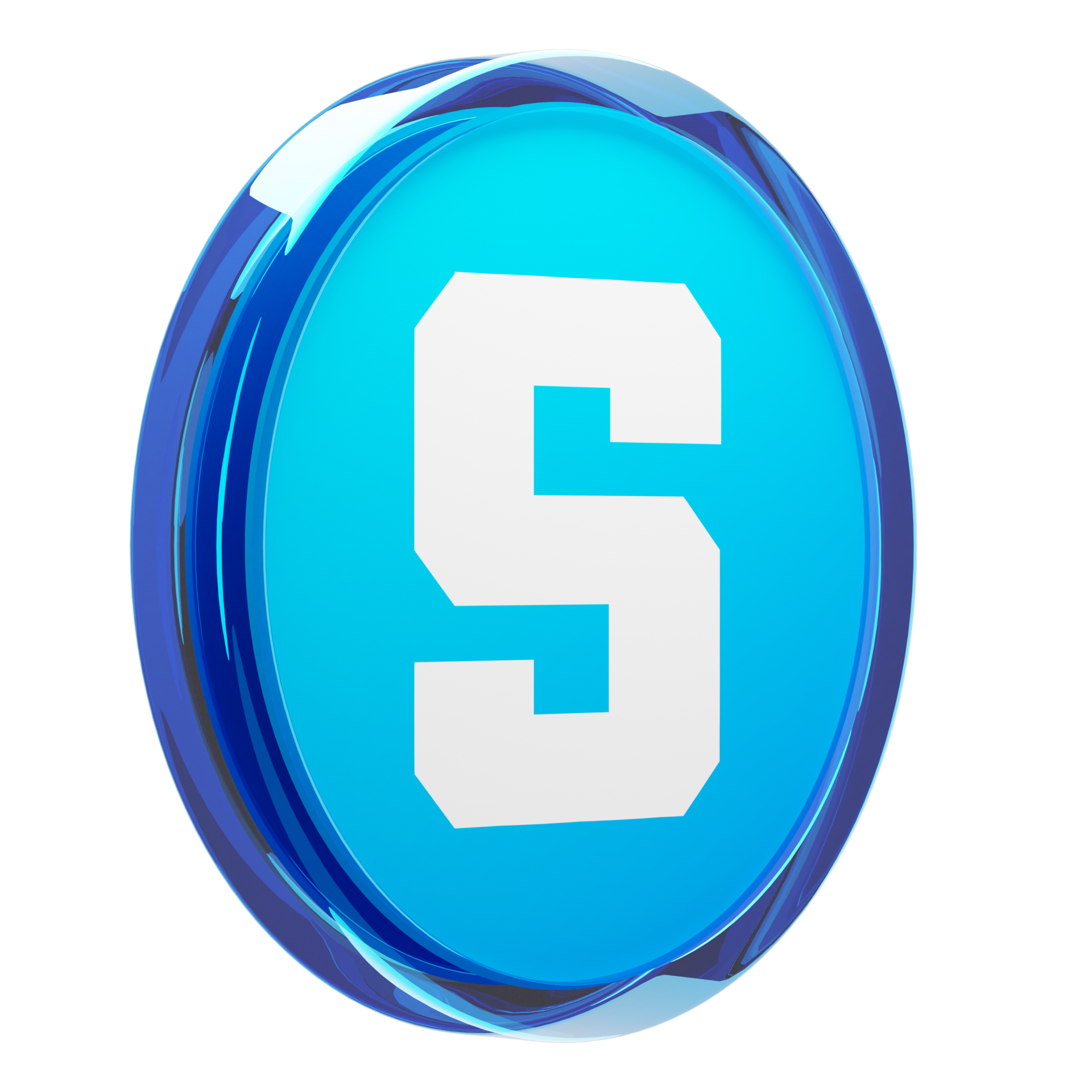 The Sandbox ,SAND Glass Crypto Coin 3D Illustration 24093416 PNG